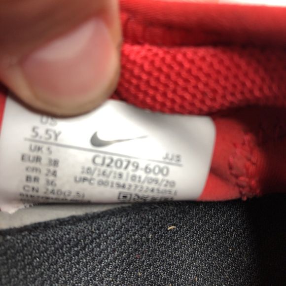 Nike Boys Free RN 5 CJ2079-600 Red Running Shoes Sneakers Size 5.5Y - Picture 10 of 10